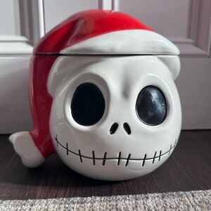 Skellington Santa jack Nightmare before Christmas cookie jar